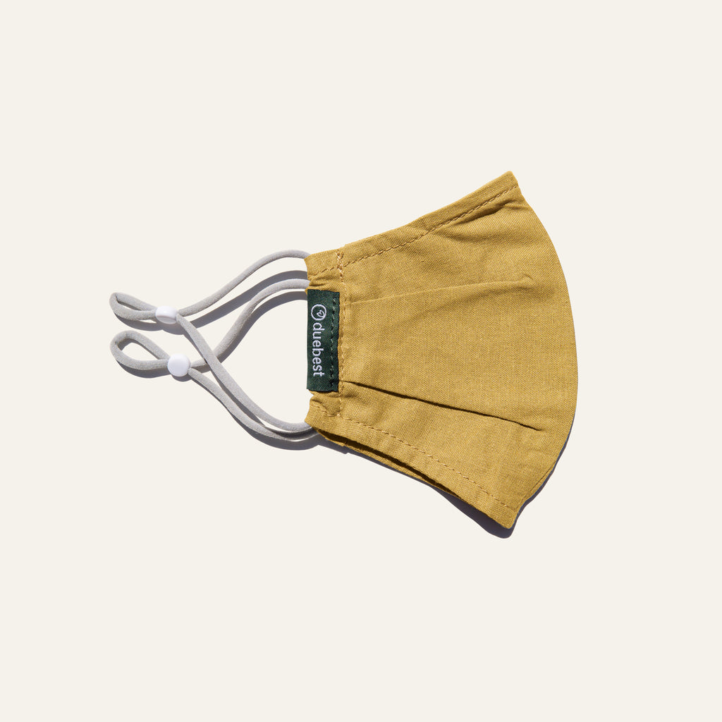Duebest Mustard Yellow Reusable Face Mask