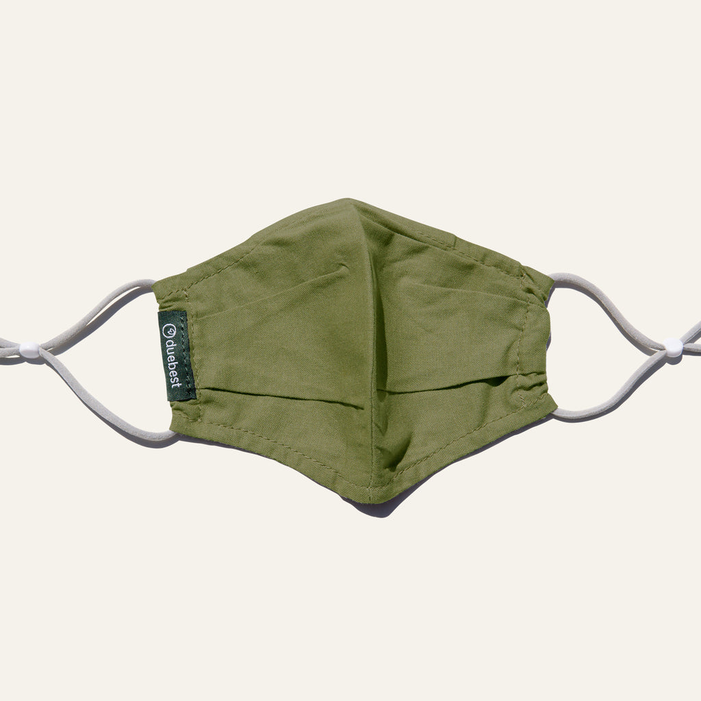 Duebest Olive Green Reusable Face Mask