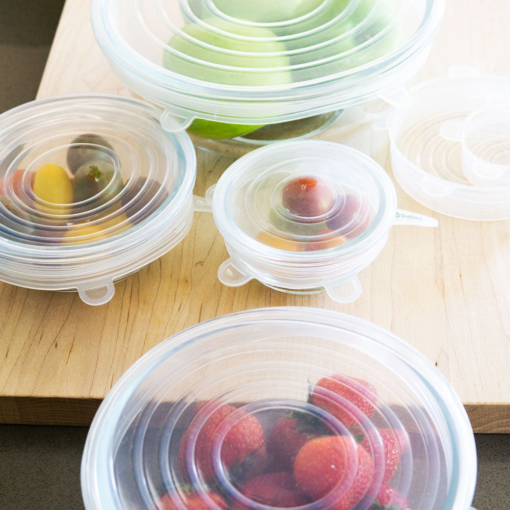 6 Reusable silicone Lids Food Storage Eco-Friendly – JUTURNA STUDIOS